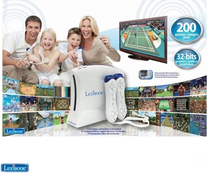 Produktbild Lexibook HDMI TV Console Plug N" Play Motion - 2 wireless controllers 200 games (JG7430)
