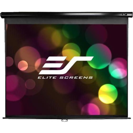 Elite Screens Manual (128", 16:10), Leinwand, Schwarz
