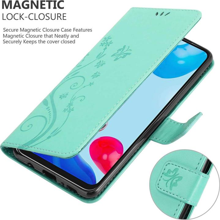 Produktbild Cadorabo Hülle für Xiaomi RedMi NOTE 11 4G / 11S 4G mit Blumen Muster (Xiaomi Redmi Note 11S, Xiaomi Redmi Note 11)
