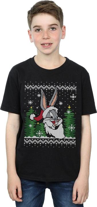 Produktbild Looney Tunes Bugs Bunny Christmas Fair Isle TShirt Jungen (140, 146)