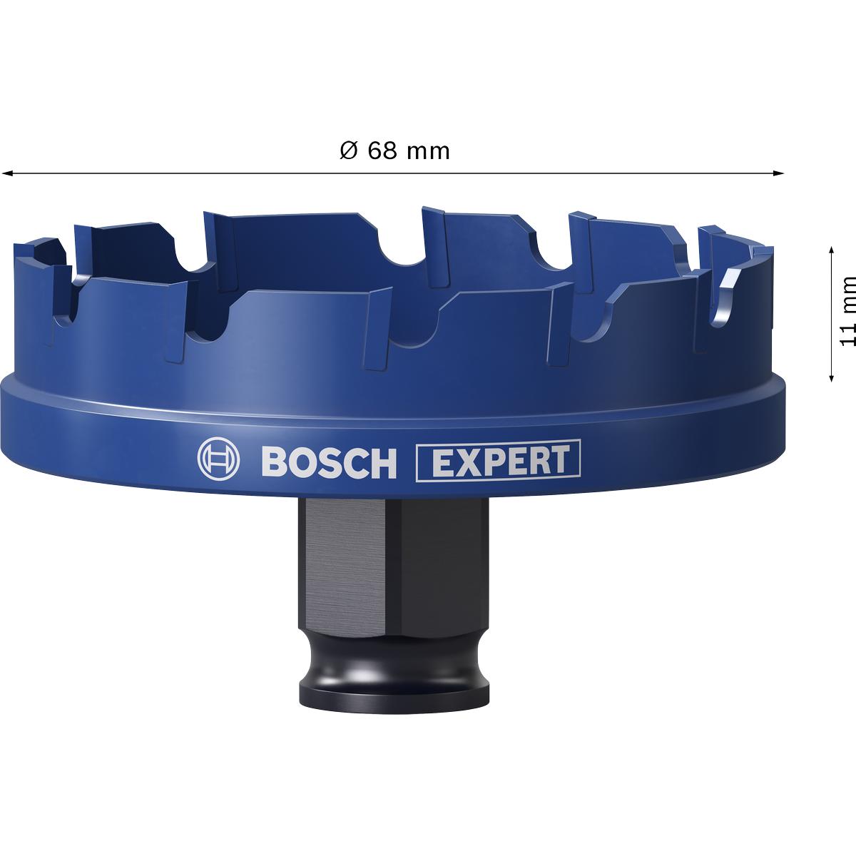 Bosch Professional Zubehör, Sega a tazza, EXPERT Sheet Metal PC Plus Lochsäge, 68 mm (68 mm)
