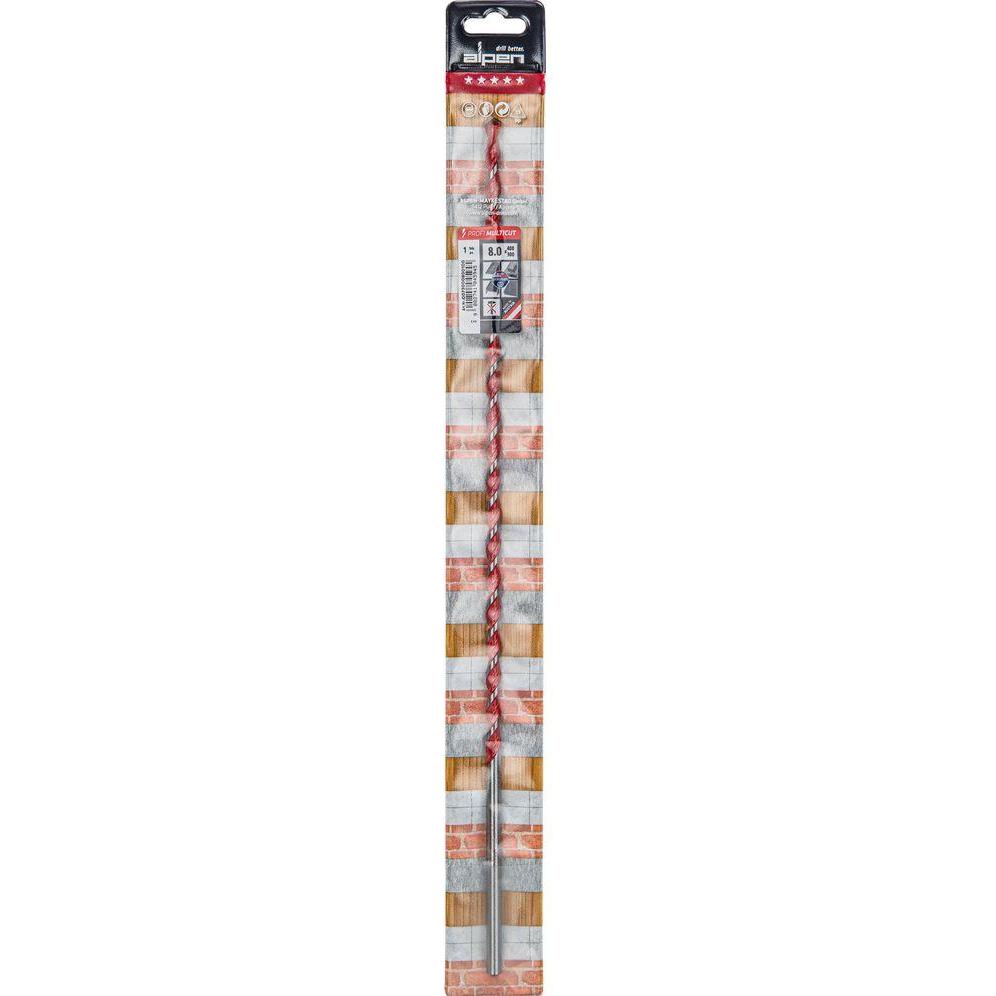 Alpen, Bohrereinsatz, Hartmetall Mehrzweckbohrer 8 m (8 mm)