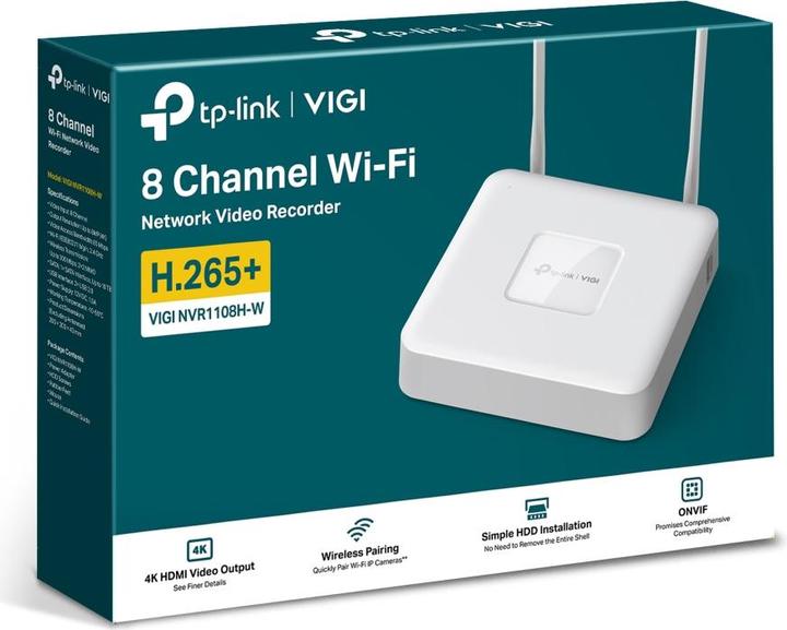 Image du produit TP-Link NVR1108H-W (Enregistreur vidéo en réseau (NVR))
