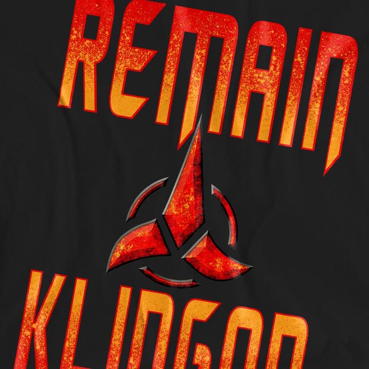Produktbild Universal Textiles Remain Klingon TShirt (L)