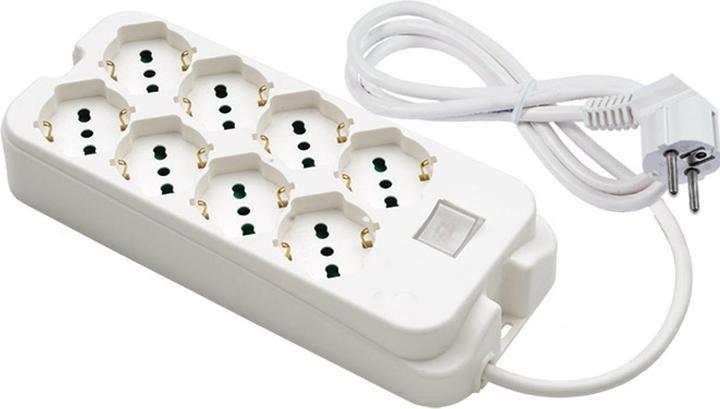 Image du produit Fanton 47440 rallonges et multiples de rallonges 1.5 m 8 prise(s) AC Intérieur Blanc (1.50 m)