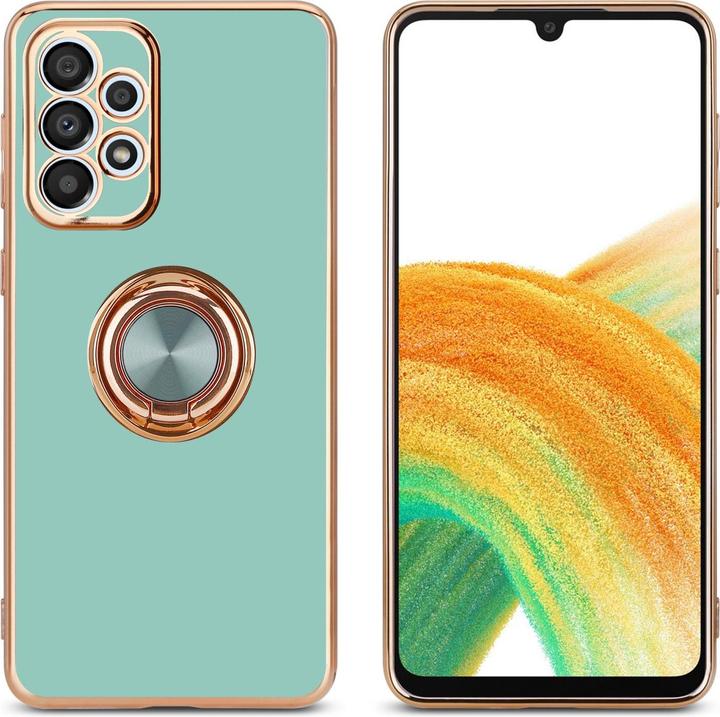 Produktbild Cadorabo Hülle für Samsung Galaxy A33 5G im TPU mit Kameraschutz und Ring LM089 Style (Samsung Galaxy A33 5G)