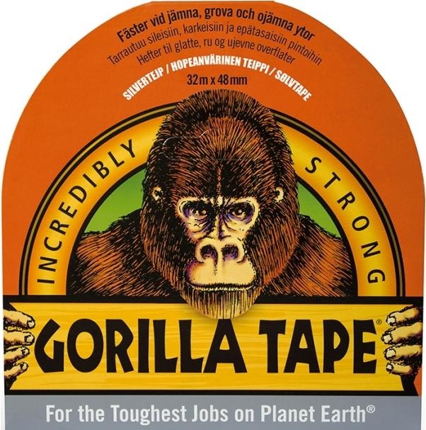 Image du produit Gorilla gaffatape 48 mm x 32 mètres sølv