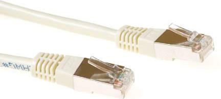 Produktbild Ivory 15 meter F/UTP CAT5E patch cable with RJ45 connectors. Cat5e f/utp ivory 15.00m (F/UTP, CAT5, 15 m)