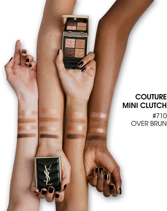 Actual product image Yves Saint Laurent Couture Mini Clutch (710 Over Brun) (710 Over Brun)