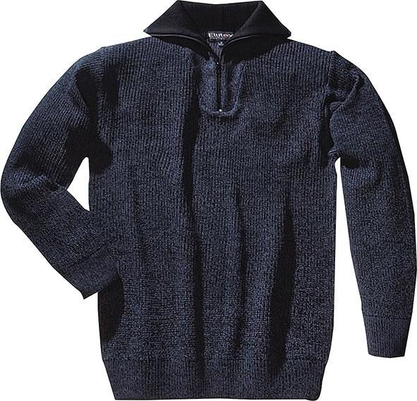 Produktbild Scheibler Pullover Grösse M schwarz/blau-meliert (M)