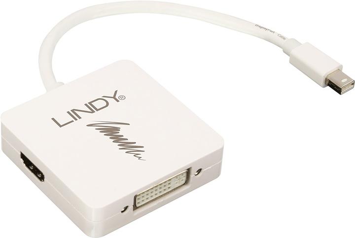 Produktbild Lindy Mini-DP 1.2 an DP 4K60 HDMI 4K30 DVI Adapter (HDMI, DVI, 20 cm)