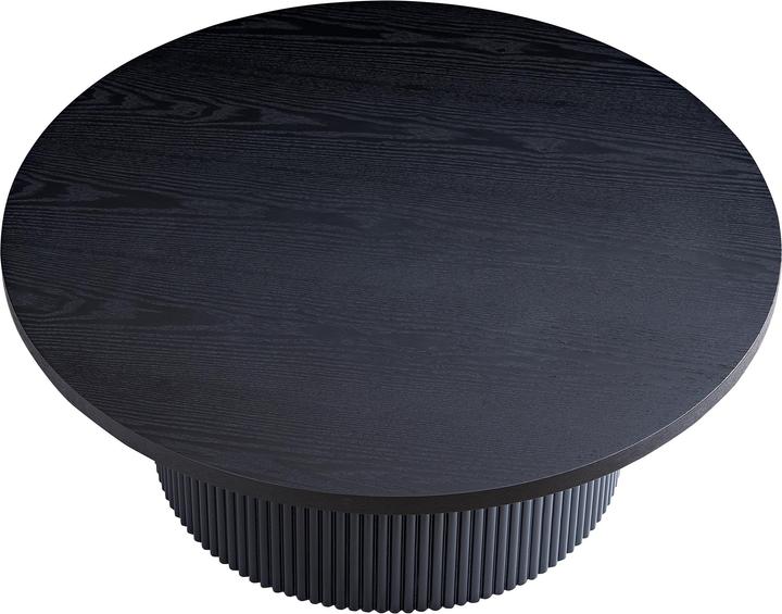 Image du produit SIT Möbel Table basse Ø 85 cm noire en bois noir, avec