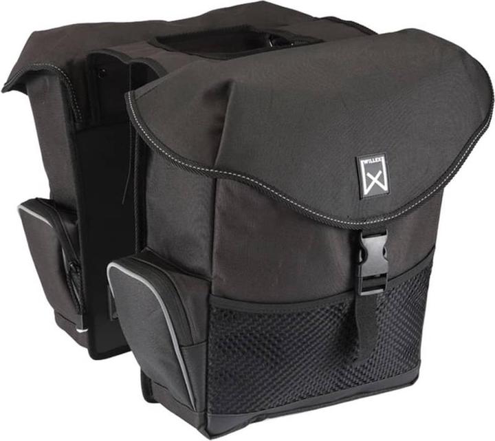 Produktbild Willex Wilex -Gepäckbeutel - Doppelfahrradsack - 24 Liter- schwarz (24 l, Gepäckträgertasche)