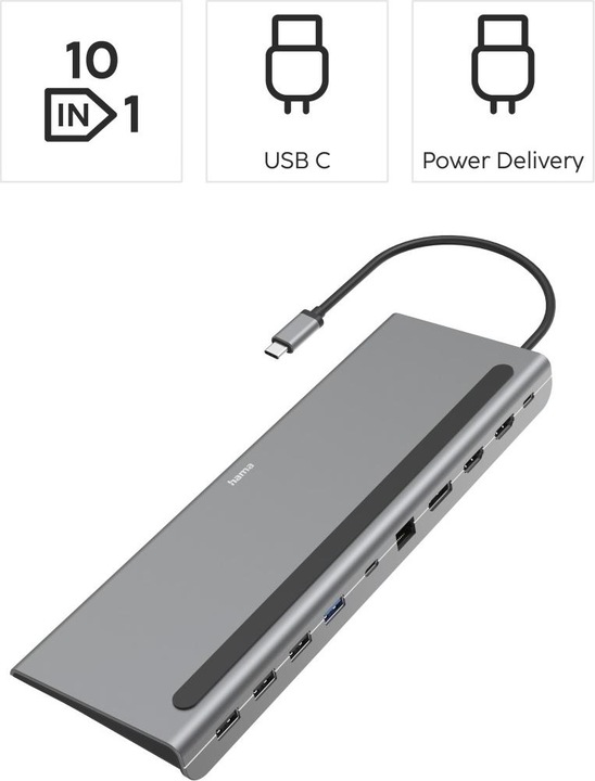Produktbild Hama Essential (USB-C, 10 Ports)