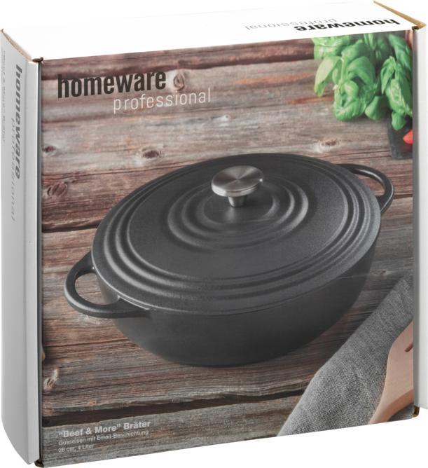 Image du produit Homeware Professional Beef & More (28 cm, Cocotte + faitout, Fonte)