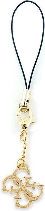 Guess zawieszka GUCPM4GID Phone Strap 4G Glitter Charm (Metal, Nylon)