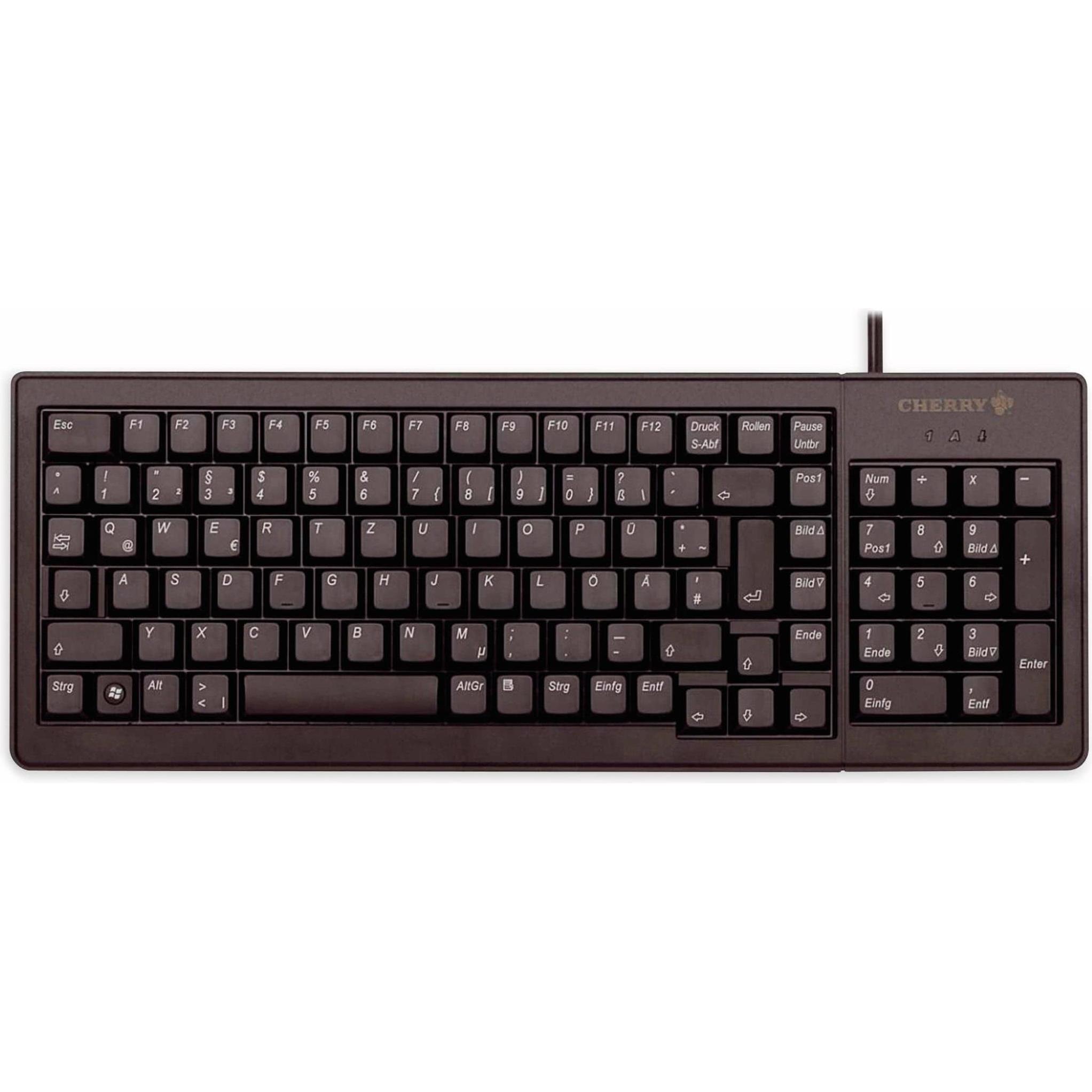 CHERRY XS Complete Keyboard (DE, Kabelgebunden), Tastatur, Schwarz