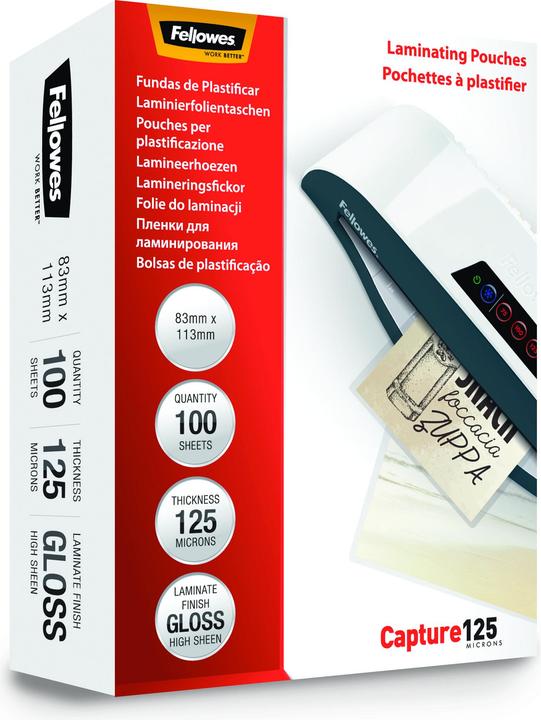 Produktbild Fellowes Capture 125, 83x113mm (ID-Kartenformat, 100 Stk., 125 µm)