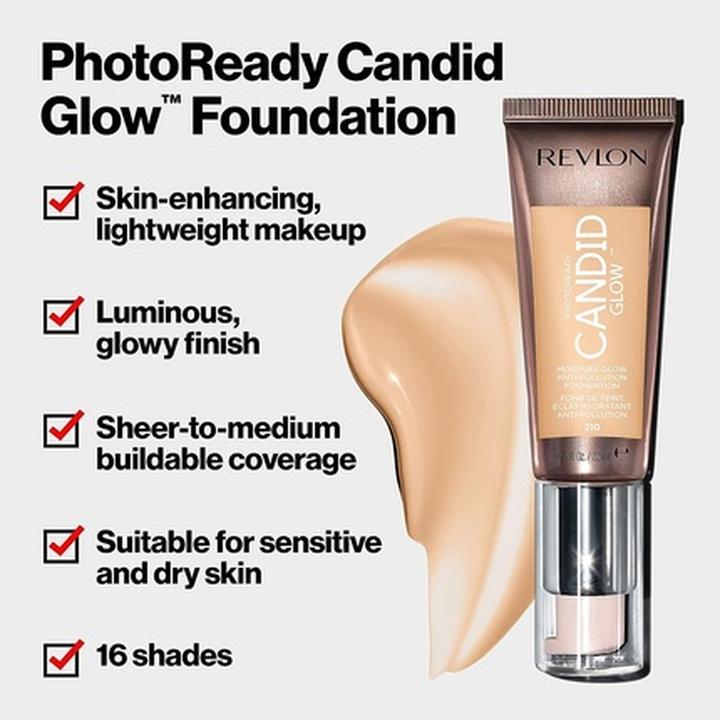 Actual product image Revlon REVLON Photoready Candid Glow Moisture Glow Foundation podkład do twarzy 240 Natural Beige 22ml (240 Natural Beige)