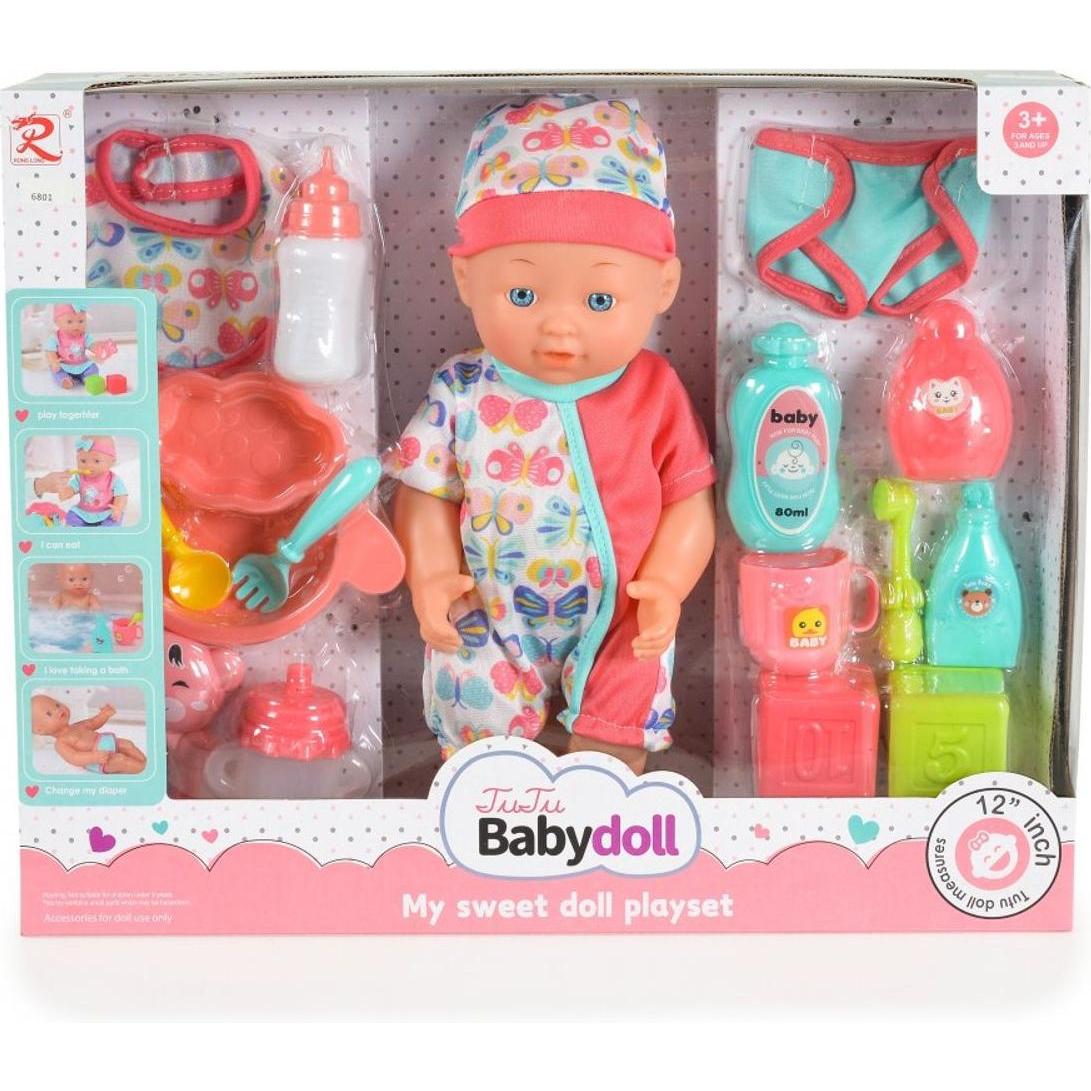 Moni Kinderpuppe soft 31 cm Esszubehör
