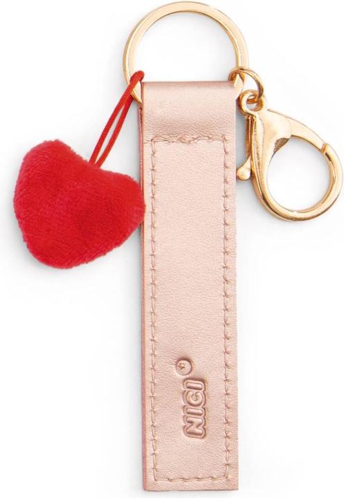 Actual product image Magni NICI Schlüsselanhänger Danke! Kunstlederband mit Herz roségold 10cm