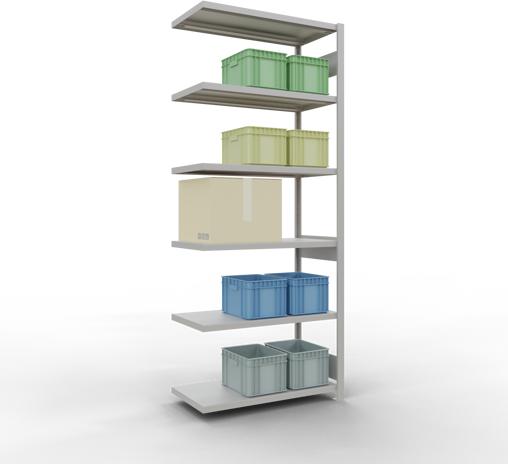 Actual product image Schulte Lagertechnik MULTIplus330 boltless bay system with length ledger