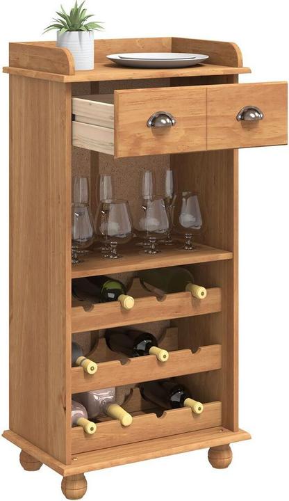 Productafbeelding vidaXL Weinlagerung (12 Flessen, 37 x 37 x 114 cm)