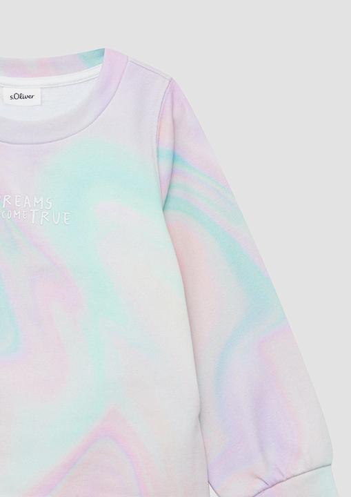 Immagine prodotto S.Oliver Sweatshirt Baumwollmix-Sweatshirt mit Farbverlauf und Frontprint (92)