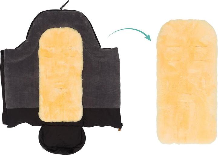 Image du produit Fillikid Fusssäcke für Kinderwagen & Buggys Fleece-Fusssack Nanga mit Lammfellauflage