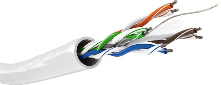 Produktbild Goobay Netzwerkkabel CAT 6 U/UTP 4 x (U/UTP, CAT6, 305 m)