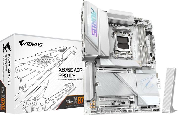 Productafbeelding Gigabyte X870E AORUS PRO ICE (AM5, AMD X870E, ATX)