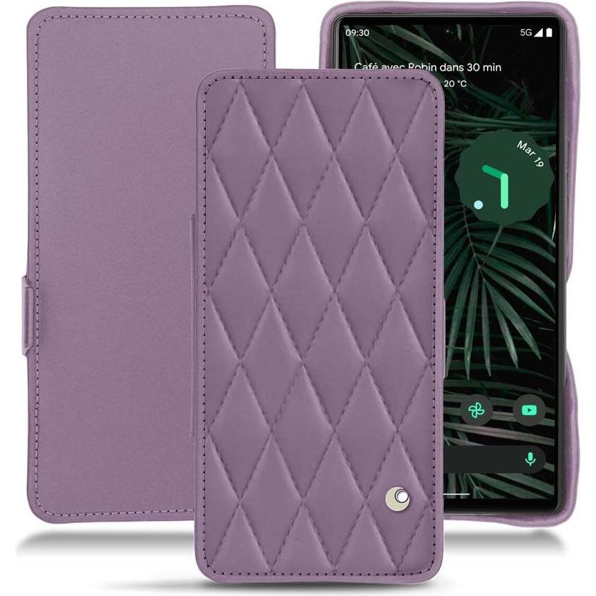 Thumbnail - Noreve Lederschutzhülle horizontal (Google Pixel 6 Pro), Smartphone Hülle, Violett
