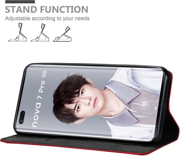 Actual product image Cadorabo Book Invisible Magnet Cover (Huawei Nova 7 Pro 5G)