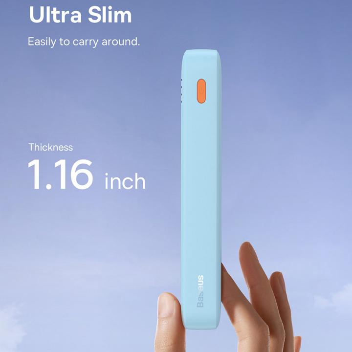 Produktbild Baseus Airpow 20000mAh 20W powerbank (blue) (20000 mAh, 20 W, 74 Wh)