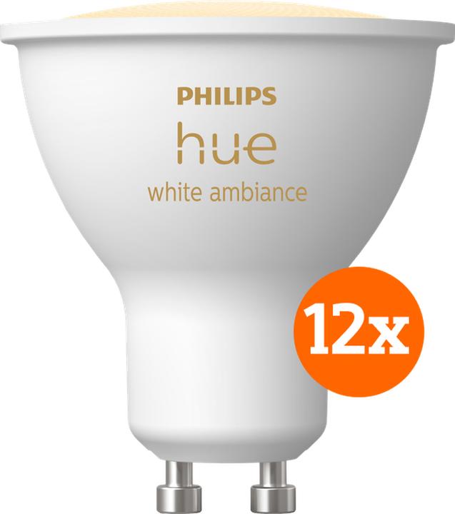 Image du produit Philips Hue White Ambiente Gu10 12-Pack (GU10, 12x)