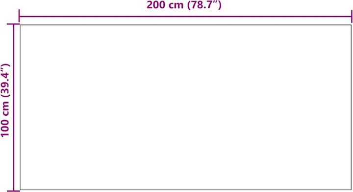 Produktbild vidaXL Teppichläufer (100 x 200 cm)