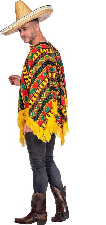 Actual product image Metamorph Sierra Poncho - buntes Faschings Karnevals Kostüm (50)