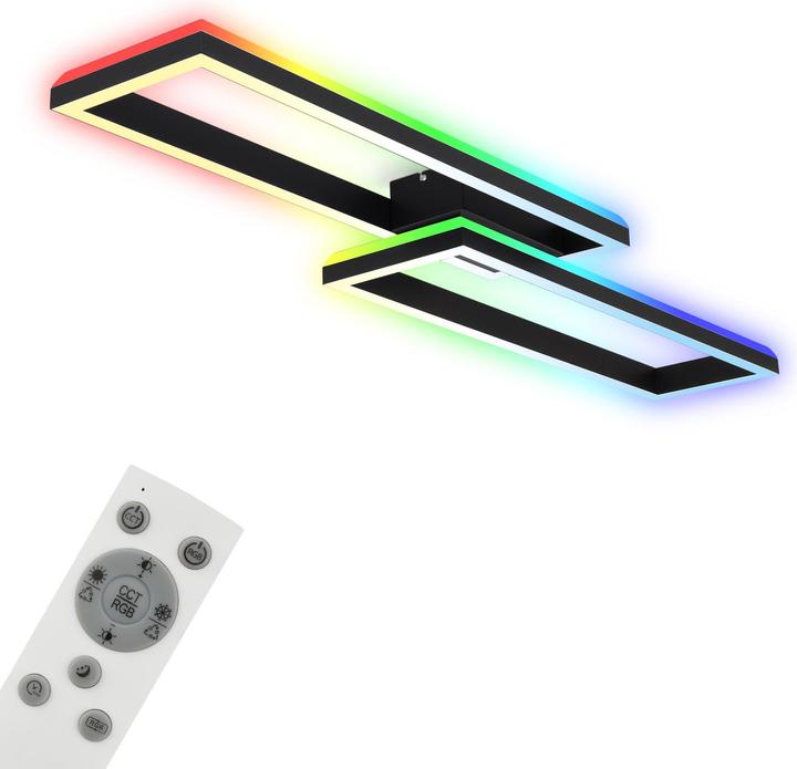 Produktbild Briloner RGB CCT LED Deckenleuchte, schwarz, LED/45W (2500 lm)