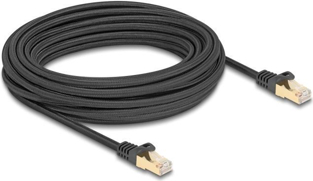Actual product image Delock RJ45 network cable with braided sheath Cat.6A S/FTP St (S/FTP, CAT6a, 10 m)