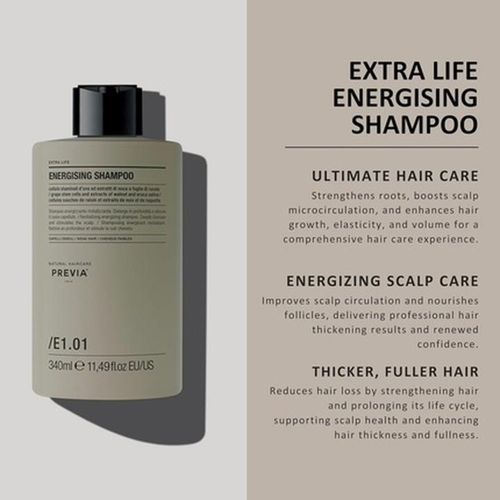 Actual product image Previa Extra Life Energising Shampoo (250 ml, Liquid shampoo)