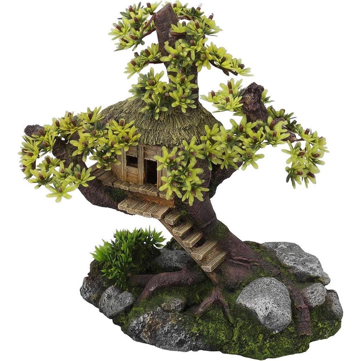 EBI Aqua Della Tree House mit Plants (sonstige Bauten), Aquarium Dekoration