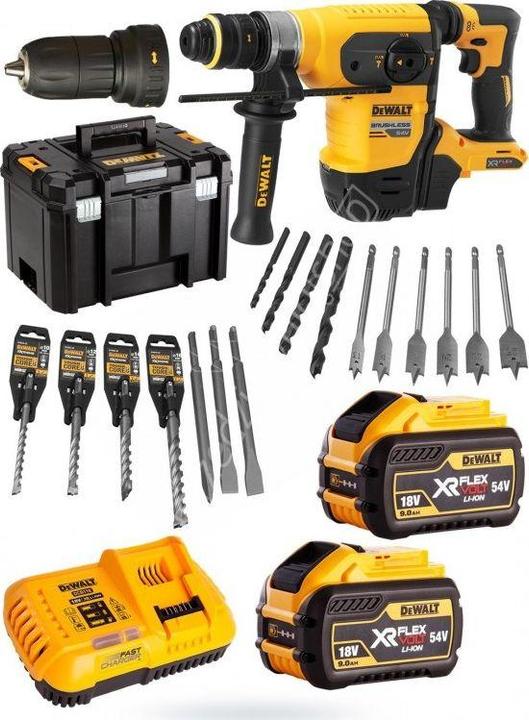 Actual product image DeWalt HAMMER SDS + 54V FV 2x9.0Ah 4.5J DCH417X2 (Rechargeable battery operated)