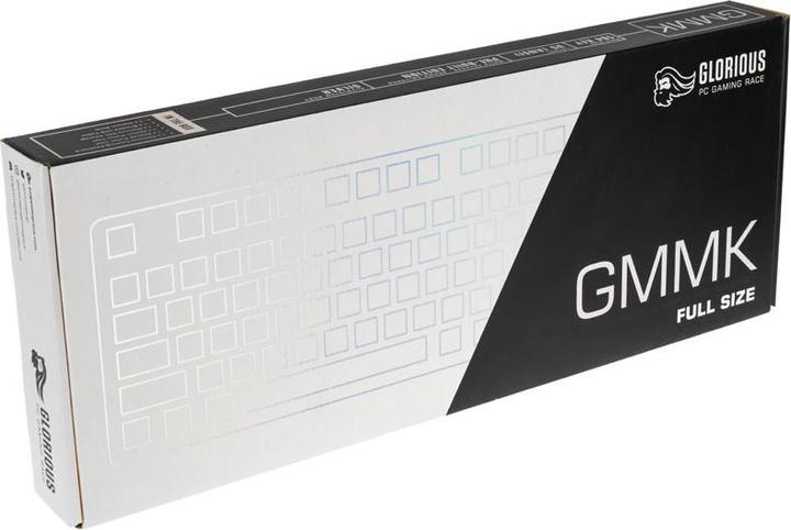 Actual product image Glorious PC Gaming Race PC Gaming Race GMMK Full Size White Ice Edition - Gateron-Brown, USA-Layout (USA, Cable)