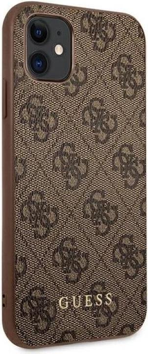 Image du produit Guess GUHCN61G4GFBR iPhone 11 6,1" brązowy/brown hard case 4G Metal Gold Logo (Apple iPhone 11)
