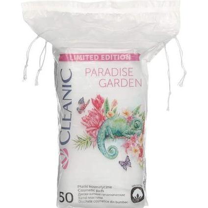 Cleanic, Wattestäbchen + Wattepads, Pure Effect Cosmetic Squares 50 Stück