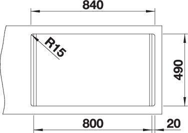 Produktbild Blanco DIvon II 8-IF (Einbauspüle, 51 cm, 86 cm)