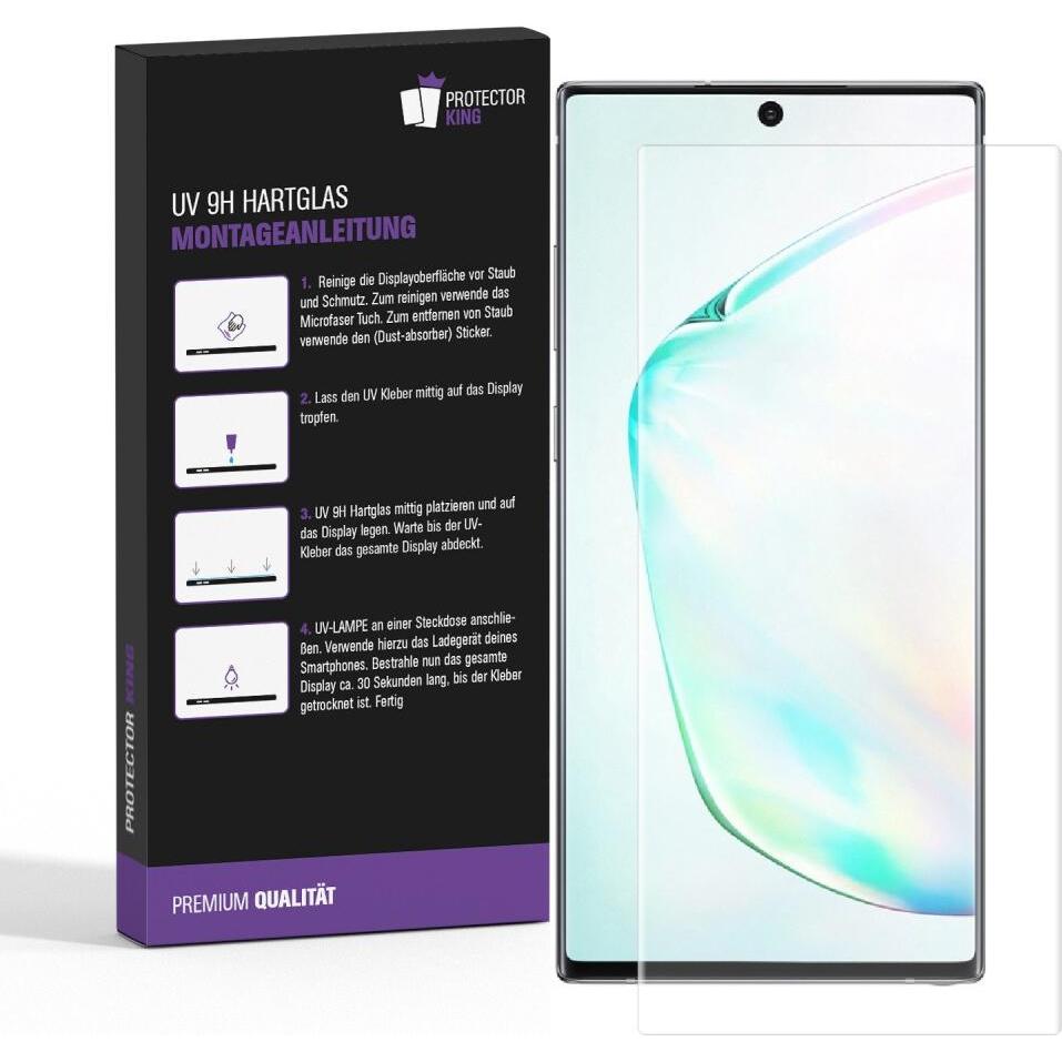 Thumbnail - Protectorking 1x UV Liquid Echtes Tempered 9H Panzerhartglas 3D KLAR (5 Stück, Samsung Galaxy Note 10 Plus), Smartphone ...