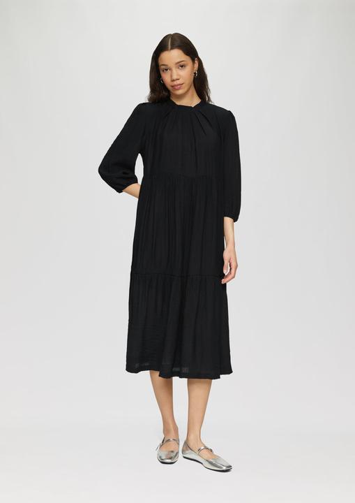 Image du produit s.Oliver Kleid Strukturiertes Midikleid aus Viskosemix (32)