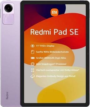 Actual product image Xiaomi Redmi Pad SE (WLAN only, 11", 256 GB, Lavender Purple)
