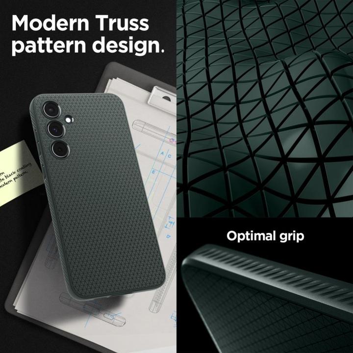 Actual product image Spigen Liquid Air Sam A55 5G zielony/abyss green ACS07527 (Samsung Galaxy A55)